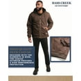 thumbnail image 2 of Bass Creek Outfitters Mens Canvas Jacket - Quilted Sleeves Tricot Duck Work Jackets for Men, 2 of 7