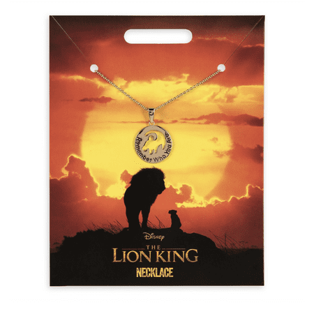 Disney Store The Lion King 2019 Film Necklace Remember Who Are You New w