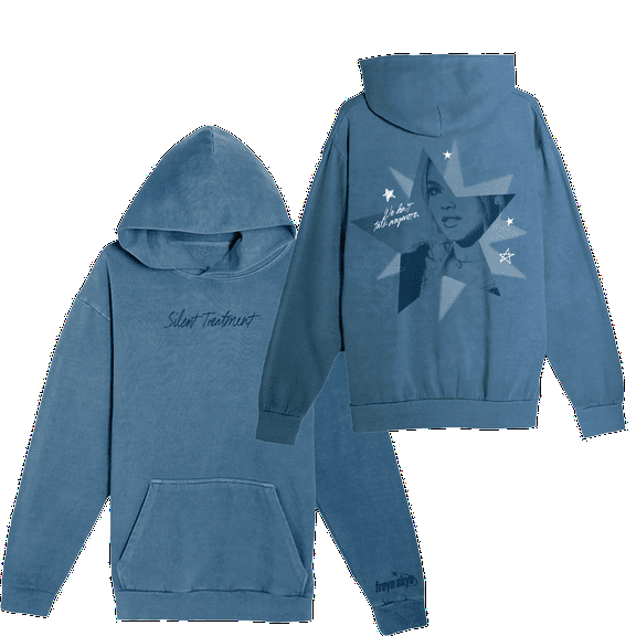 Freya Skye Silent Treatment Hooded Drawstring Pocket Sweatshirt Men/women  music tour Pullover