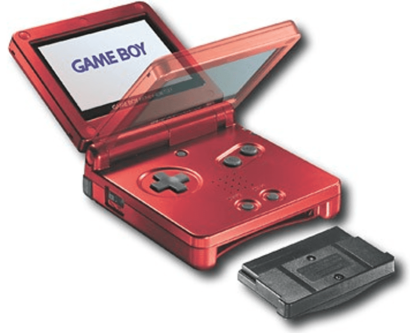 Nintendo GBA GameBoy Game Advance SP - Flame Red - -