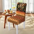 thumbnail image 5 of TSOVTHRID Aztec Tribal Hummingbird Sunflower Print 5 Pcs Tablecloth Chair Covers Set Removable Washable Table Cover with Stretch Seat Slip Covers for Home Hotel Dining Room Banquet Party Decor, 5 of 7