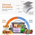 thumbnail image 4 of 22L Insulated Lunch Bag for Men Women Large Lunchbox with Adjustable Shoulder Strap for Office Picnic or Travel, 4 of 5