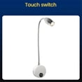 thumbnail image 2 of Reading Light LED Hose Spotlight Hose Wall Lamp Gooseneck Lamp Touch Control for Bedside Reading Warm Light AU Plug, 2 of 4