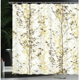 thumbnail image 3 of Ambesonne Modern Shower Curtain, Forest Illustration Tree Art, 69"Wx84"L, Yellow Taupe, 3 of 4