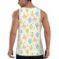 thumbnail image 3 of Fotbe Snake And Cactus Pattern Men's Quick Dry Workout Tank Top Gym Muscle Tee Fitness Bodybuilding Sleeveless T Shirt Breathable Workout Shirt-, 3 of 9