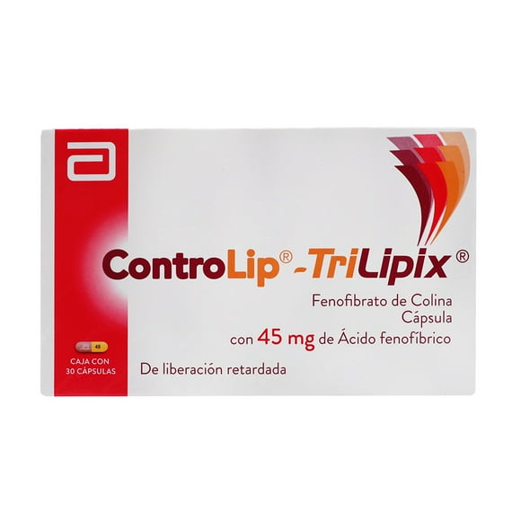ControLip TriLipix 45 mg, 30 cápsulas de liberación retardada