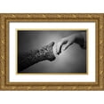 thumbnail image 1 of Wenner-Braun, Antje 24x16 Gold Ornate Wood Framed with Double Matting Museum Art Print Titled - WALKING TOGETHER, 1 of 4