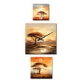 thumbnail image 2 of Designart "Core of African Flora" Trees Oversized Wall Clock - Set Of 3 - Extra large Clock For Office Décor - Large Traditional Wall Clock, 2 of 6