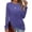 Blue, variant on Crew Neck Twist Knot Front Tops for Women Long Sleeve Fitted Blouses Waist Defining Stretchy Soft Casual Dressy Work Shirts Going Out Tunic Tops Fall, Brown,L