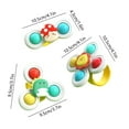 thumbnail image 3 of Luoshdecor 3PCS Suction Cup Spinner Toys,Boys Spinning Toys Sensory Toys Gift for Borthday ,Holiday, 3 of 6