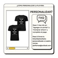 thumbnail image 2 of Playera Personalizada con Estampado Frontal y Trasero, Añade tu Texto/Foto/Logo/Diseño, 100% Algodón para Hombre, Impreso en México, Negro, Talla Grande (L), 2 of 8