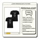 thumbnail image 2 of Playera Personalizada con Estampado Frontal y Trasero, Añade tu Texto/Foto/Logo/Diseño, 100% Algodón para Hombre, Impreso en México, Negro, Talla Grande (L), 2 of 8