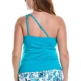 thumbnail image 2 of La Blanca womens  One Shoulder Keyhole Tankini, 18W, 2 of 2