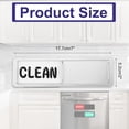 thumbnail image 2 of PATIKIL Dishwasher Magnet Clean Dirty Sign, 7 x 2 Inch Clean & Dirty Dishwasher Indicator Slider Silver Funny Acrylic Magnet Sign Laundry Kitchen Gadget, Black & White, 2 of 7