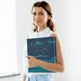 thumbnail image 6 of Starry Ocean Waves 12.4x10.6in PVC Round Ring Binder, D-Ring 3-Hole, Metal Clip, 200 Sheets, 6 of 10