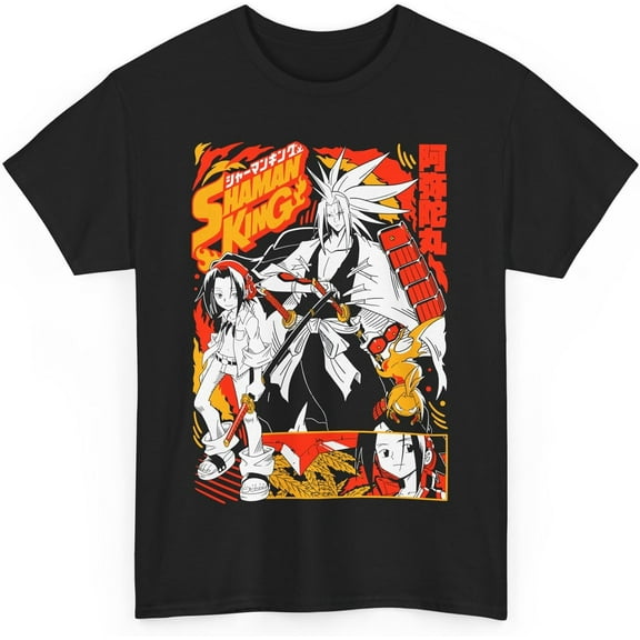 Shaman King Hao Asakura Crew Neck Short Sleeve T-Shirt