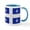 White/Blue Inside, variant on CafePress - Quebec Canada Flag Mug - 11 oz Ceramic Mug - Novelty Coffee Tea Cup