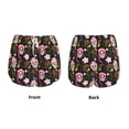 thumbnail image 3 of Daiia Skull Daisy Pattern Women's 2 in 1 Running Shorts - Lightweight Athletic Workout Gym Yoga Shorts Liner with Phone Pockets-Large, 3 of 7