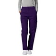 thumbnail image 4 of Adar Universal Women's Scrub Set – Snap Front Scrub Top and Multi Pocket Scrub Pants - 906 - Purple - S, 4 of 7