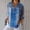 Blue(New), variant on PNTUTB Women's Fashion Printed Lapel Long Sleeve Button Down Shirts Casual Loose and Comfortable Blouses Tops