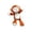 #A01-brown, variant on Running Monkey Plush Toy Wind Up Walking Stuffed Animal Interactive Mechanical Pet for Kids Boys Girls Birthday Gift Indoor Floor Desk Play Soft Cute