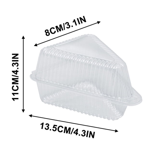 Bwiyojiz Home, Garden & Tools Gadgets Kitchen Dining Count 100pcs 100 Sets Triangular Cake Box Disposable Sandwich Case Container Boxes Food Containers with Lids Packaging Thickened, Gifts for Friend