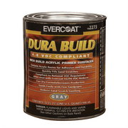 Fibre glass Evercoat 102273 Fast Drying Dura Build Acrylic Primer, 1 qt Round Can, Gray, 1200 sq-ft/gal Coverage