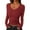 01#Wine, variant on Long Sleeve Shirts for Women V Neck Fitted Fall Basic Tshirts Going Out Tops 2025 Casual Trendy Clothes Black M
