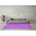 thumbnail image 3 of Ahgly Company Indoor Square Oriental Purple Industrial Area Rugs, 7' Square, 3 of 4