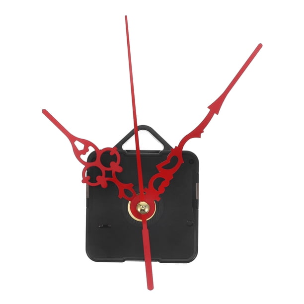 EeaseMX Kit de movimiento de reloj de pared silencioso, sencillo y práctico para casa, hotel o escuela (núcleo de reloj y 3 agujas, sin batería)