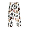 thumbnail image 4 of Goofa Hip Hop Dog Printed Soft Pajama Pants for Women, Wide Leg Comfy Casual Lounge Yoga Pants-Small, 4 of 9