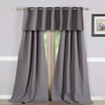 thumbnail image 3 of Greenland Home Fashions Vashon Solid Color/Textured/Quilted Rod Pocket Blackout, Curtain Panel 17" x 84" 2 Panels, 3 of 5