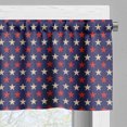 thumbnail image 3 of Ambesonne USA Window Valance, Vintage Patriotic Colors, 54" X 12", Dark Blue Cream Red, 3 of 5