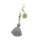 thumbnail image 4 of Llavero con dije para bolso, llavero para coche, lindo y elegante, multifuncional para mujer. Gris, 4 of 9