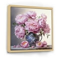thumbnail image 2 of Designart "Still Life Of Pink Peony Bouquet I" Peonies Floater Framed Canvas Wall Art, 2 of 5