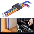 thumbnail image 5 of 9Pcs Hex Wrench Set Steel Ball Head Colorful Extension L Shape Repairing Hand Tools, 5 of 5