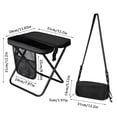 thumbnail image 2 of WUSUOWEI 2PCS Portable Collapsible Stool and Bag,Folding Chair with Storage Pouch,Lightweight and Handy Operation,Convertible Satchel for Hands,Compact Tools for Hiking,Fishing,Camping,Festivals, 2 of 9