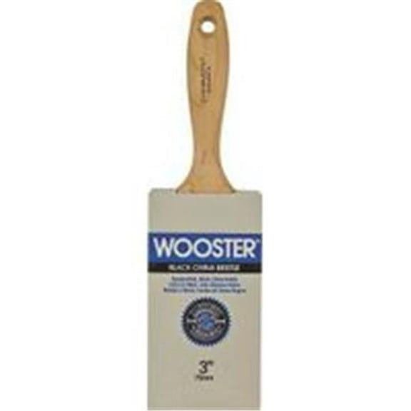 Wooster Genuine 3" Pro Classic Black China Bristle Flat Paintbrush - Z1104-3