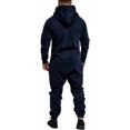 thumbnail image 3 of LAICAIW Combinaison à Capuche pour Hommes, Pyjama une Pièce à Fermeture Éclair, Combinaison de Jogging, 3 of 6