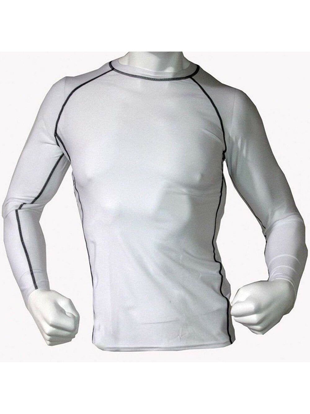 Mens Compression Armour Base layer Top Skin Fit Full Long Shirt Sleeve 