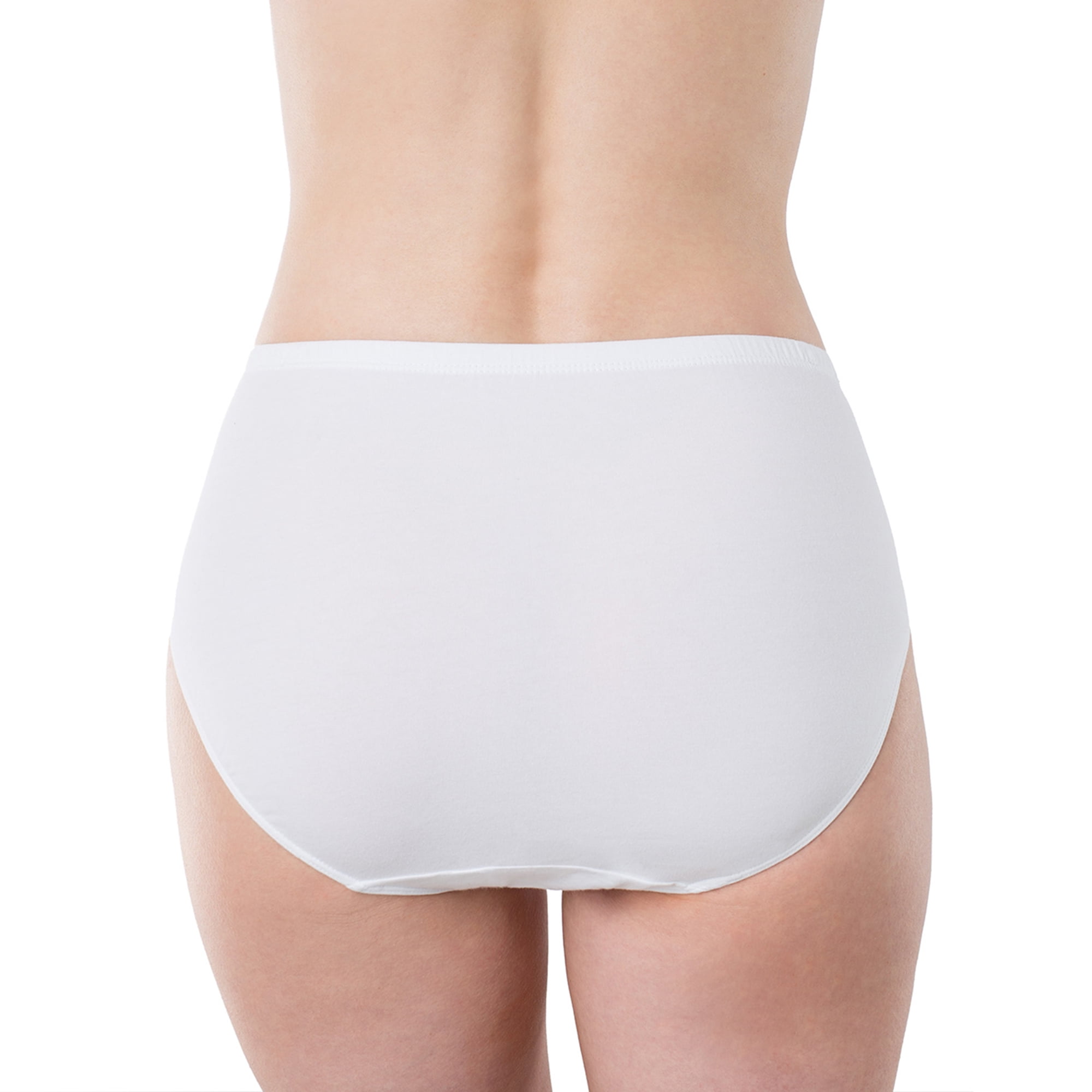 Women's Cotton Essentials Women's High Cut Brief Panty, 1 Pack