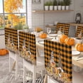 thumbnail image 2 of Gnome Pumpkin Chair Covers Set of 6 Fall Sunflower Welcome Chair Back Covers Stretch Removable Washable Slipcovers Protector for Dining Room Kitchen Party Decor, 2 of 5