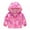 Pink I, variant on WOYY Girls Windbreaker Cartoon Prints Sun Protection Hooded Jacket, Red