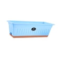 thumbnail image 2 of Almencla Flower Window Box Vegetable Planter Rectangle for Outdoor Indoor Lightweight Blue, 2 of 8