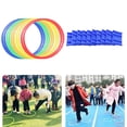 thumbnail image 4 of Hopscotch Circle Set con 10 conectores 10 conectores 1 bolsa de arena para entrenamiento de agilidad de acondicionamiento divertido portátil en , Los 28cm CUTICAT Salto de rayuela, 4 of 8