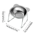 thumbnail image 2 of Ensemble de Bols Surélevés en Acier Inoxydable pour Chat et Chien avec Support en Métal pour Alimentation Surélevée - Plat Durable Intérieur Extérieur pour, 2 of 5
