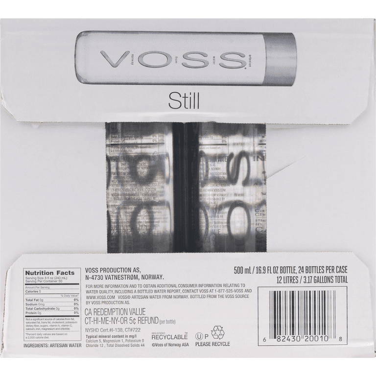 VOSS Still Spring Water, 16.9 fl oz Bottles, 24 Pack photo 4