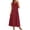 Wine, variant on Lmueinov Women's Nylon-Spandex Sleeveless Round Neck Loose Maxi Dress, Flowy A-Line Casual Long Dress with Pockets for Beach Vacation Lounge Wear S-2XL