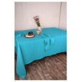 thumbnail image 2 of HeSLehs Linen Tablecloth 60 x 156 Inch - 100% Pure Linen Cyan Blue Tablecloth - Machine Washable Dining Tablecloth for Rectangle Tables, 2 of 6