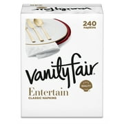 Vanity Fair Entertain Paper Napkins, 240 Count